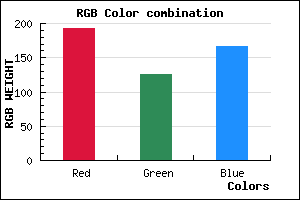rgb background color #C07EA6 mixer