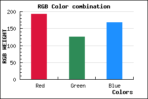 rgb background color #C07EA8 mixer