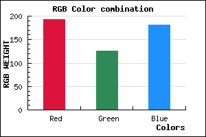 rgb background color #C07EB5 mixer