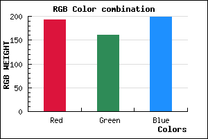 rgb background color #C0A0C6 mixer