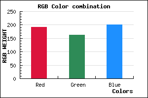 rgb background color #C0A3C9 mixer