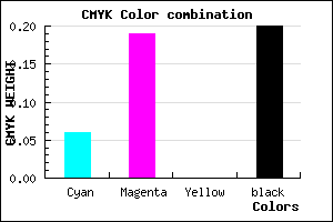 #C0A5CC color CMYK mixer