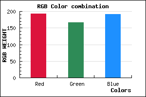 rgb background color #C0A6BF mixer