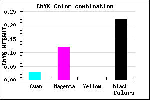 #C0AEC6 color CMYK mixer