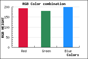 rgb background color #C0B3C7 mixer