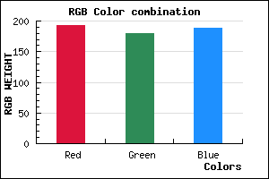 rgb background color #C0B4BC mixer