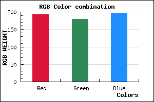 rgb background color #C0B4C4 mixer