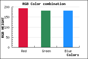rgb background color #C0B5B5 mixer