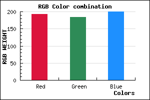 rgb background color #C0B8C8 mixer