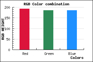 rgb background color #C0BABA mixer