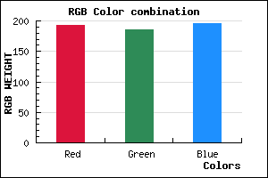 rgb background color #C0BAC4 mixer