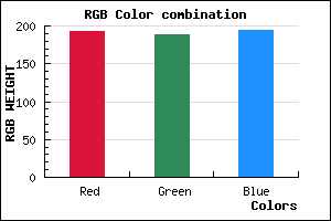 rgb background color #C0BCC2 mixer