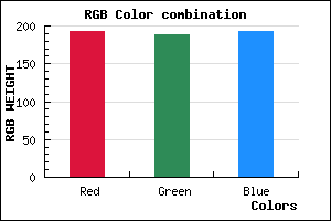 rgb background color #C0BDC1 mixer