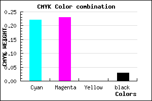 #C0BDF7 color CMYK mixer