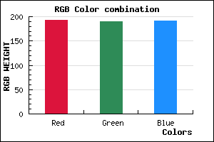 rgb background color #C0BEBF mixer