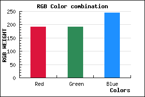 rgb background color #C0BFF5 mixer