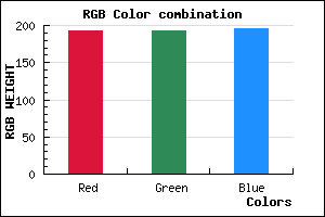 rgb background color #C0C0C4 mixer
