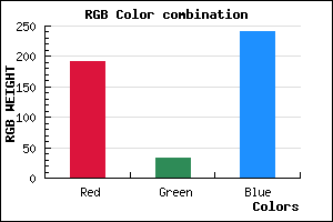 rgb background color #C021F0 mixer