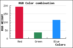 rgb background color #C02471 mixer