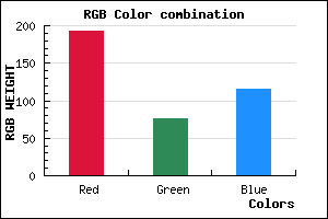 rgb background color #C04C74 mixer