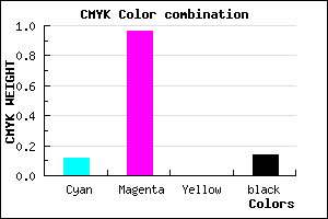 #C009DB color CMYK mixer