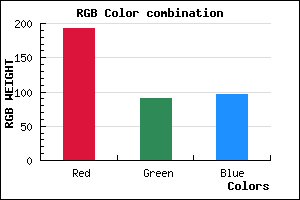 rgb background color #C05A60 mixer