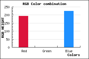 rgb background color #C100E1 mixer
