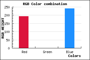 rgb background color #C100F1 mixer