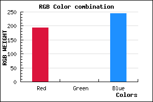 rgb background color #C100F5 mixer