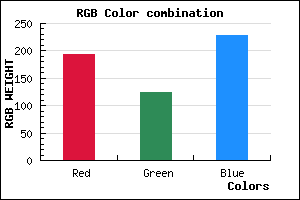 rgb background color #C17CE4 mixer