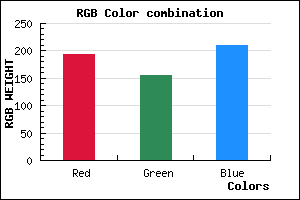 rgb background color #C19BD1 mixer