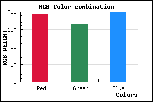 rgb background color #C1A5C7 mixer
