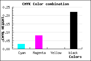#C1B7C7 color CMYK mixer