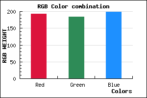 rgb background color #C1B8C6 mixer