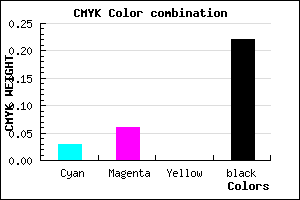 #C1BAC6 color CMYK mixer