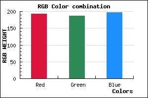 rgb background color #C1BBC5 mixer