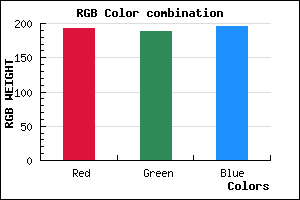 rgb background color #C1BCC4 mixer