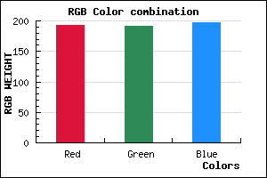 rgb background color #C1BFC5 mixer