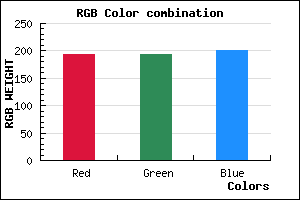 rgb background color #C1C1C9 mixer