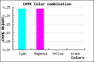 #C1C1FF color CMYK mixer