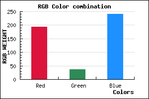 rgb background color #C124F1 mixer