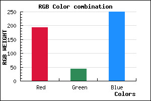 rgb background color #C12BFA mixer