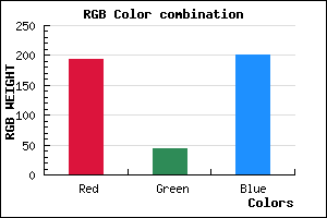 rgb background color #C12CC9 mixer