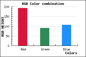 rgb background color #C15A6A mixer