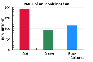 rgb background color #C15E72 mixer