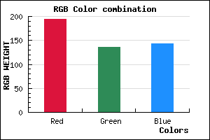 rgb background color #C2888F mixer