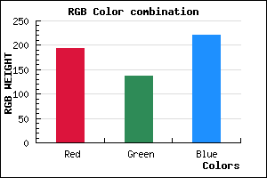 rgb background color #C289DD mixer