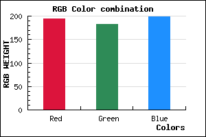 rgb background color #C2B7C7 mixer
