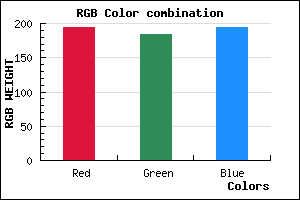 rgb background color #C2B8C2 mixer