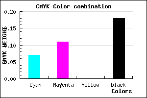 #C2B9D1 color CMYK mixer
